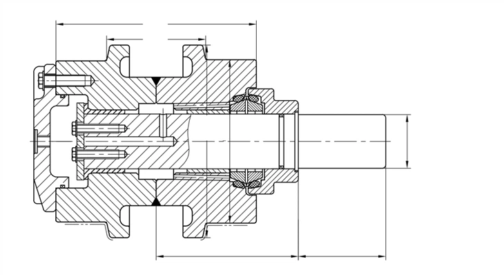 EC220D ülemine rull
